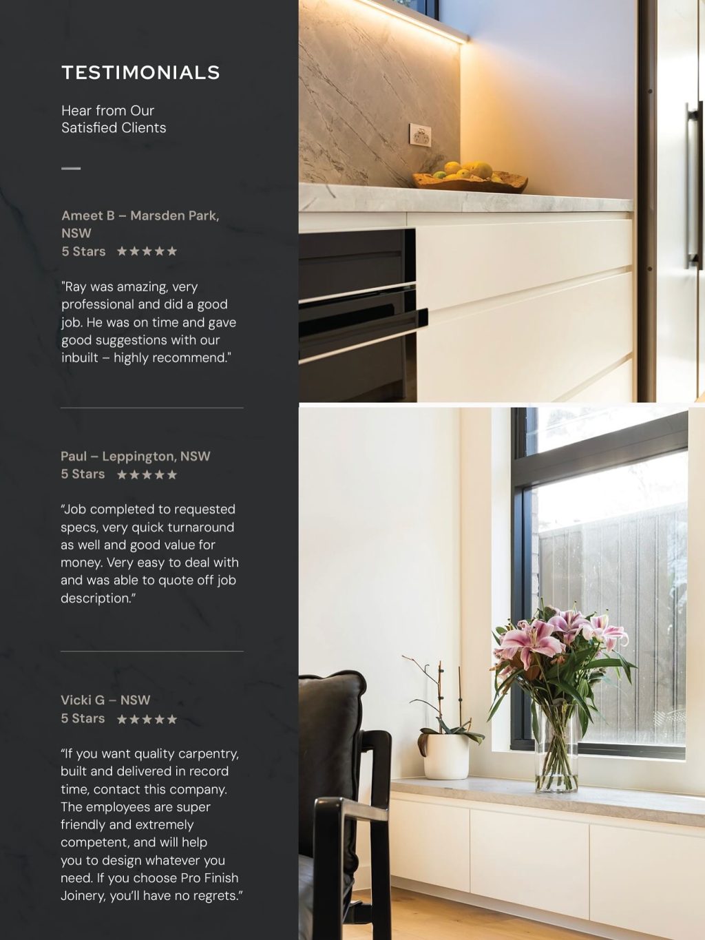 Instagram post from profinishjoinery. This post is in position 5.